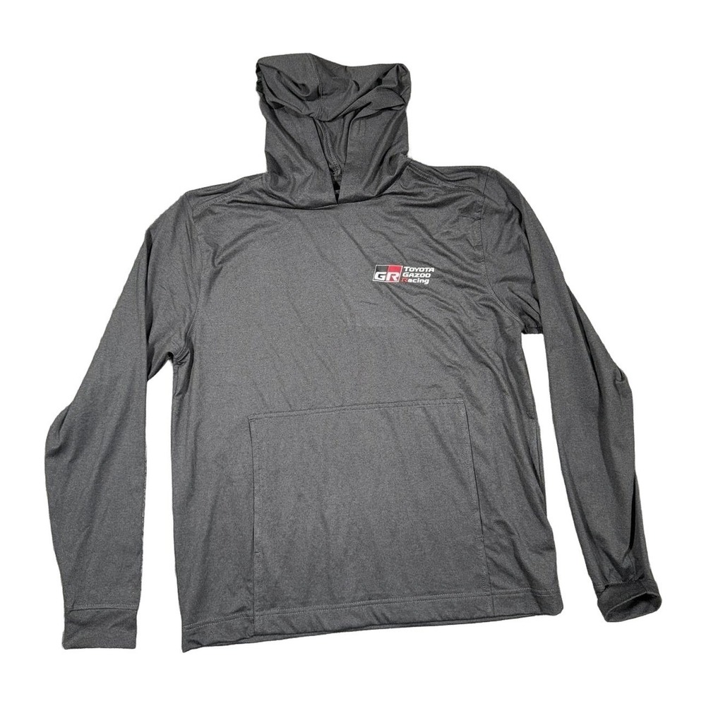 Vansport Toyota Gazoo Racing GR Hoodie Mens Small Gray Performance Pullover 2208